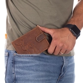 Giulio vadász pénztárca bőr díszdobozban szarvas mintával RFID rendszerrel
