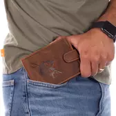 Giulio Horgász pénztárca bőr díszdobozban RFID rendszerrel