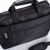 Fekete üzleti táska laptoptartóval bővíthető nagy méret