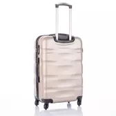 Travelway Bőrönd nagy méret pezsgő színben