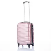 Travelway Bőrönd közép méret rosegold színben