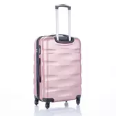 Travelway Bőrönd közép méret rosegold színben