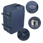Bontour FlexGo WizzAir méretű fedélzeti 3 funkciós táska kék
