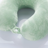 Prémium minőségű memóriahabos nyakpárna zöld színben
