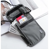 Travel Check Irattartó nyakban hordható szürke színben RFID védelemmel