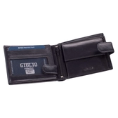 GIULIO valódi bőr férfi pénztárca díszdobozban RFID rendszerrel ( 8 kártyatartó )