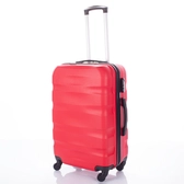 Travelway Bőrönd közép méret piros színben