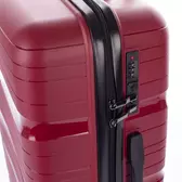Travelway 3 db-os Strapabíró bőrönd szett Fekete színben Törhetetlen rugalmas anyagból