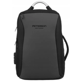 Tágas, Számzáras Laptop hátizsák  USB porttal és USB type C-vel - Peterson