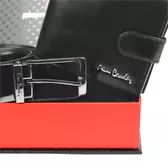 Pierre Cardin Valódi bőr pénztárca és öv ajándékcsomag
