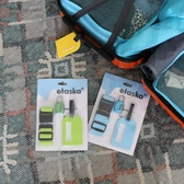 Utazási kiegészítő csomag bőröndpánt számzáras lakat és bőröndcímke zöld