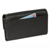 Rimbaldi valódibőr Brifkó pénztárca pincér pénztárca fekete színben