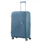 American Tourister Soundbox bővíthető Spinner bőrönd 77 StoneBlue