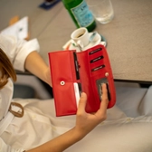 Fairy Crystal valódi bőr női pénztárca NP 789 Red RFID védelemmel