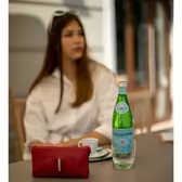 Fairy Crystal köves valódi bőr női pénztárca NP 130 Red1 RFID védelemmel