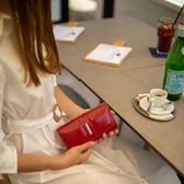 Fairy Crystal valódi lakkbőr női pénztárca NP 789 Red RFID védelemmel