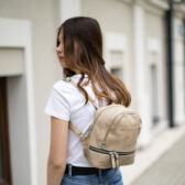 Női hátizsák bézs színben 6802-beige Női hátizsák bézs színben 6802-beige
