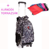 Gurulós iskolatáska ajándék tornazsákkal Gurulós iskolatáska ajándék tornazsákkal