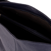 Valódi bőr női táska sötétkék színben