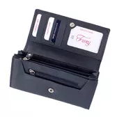 Fairy valódi bőr pénztárca kék színben RFID rendszerrel díszdobozban
