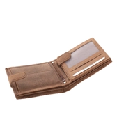 Bőr pénztárca barna színben életfa mintával  RFID védelemmel díszdobozban 5702-eletfa