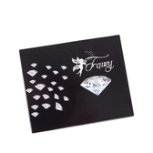 Fairy Crystal köves valódi bőr női kártyatartó piros RFID védelemmel