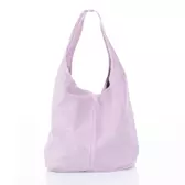 Valódi velúrbőr női táska lila színben