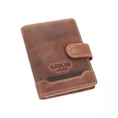 GIULIO Valódi bőr kártyatartó RFID védelemmel díszdobozban