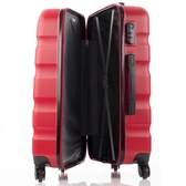 Travelway Bőrönd közép méret piros színben
