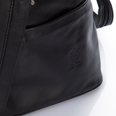 Valódi bőr női hátizsák fekete színben S6925 