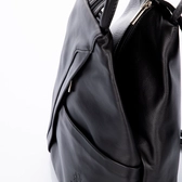 Valódi bőr női hátizsák fekete színben S6925