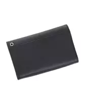 Pincér pénztárca és tartó fekete színben