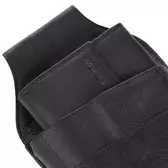 Pincér pénztárca és tartó fekete színben