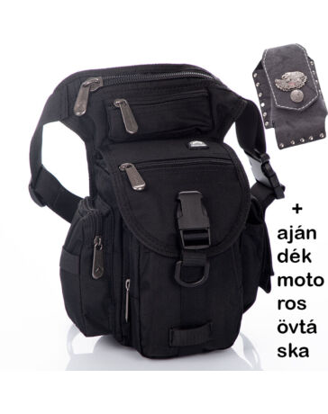 Motoros combtáska ajándék övtáskával