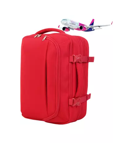 Bontour FlexGo WizzAir méretű fedélzeti 3 funkciós táska piros