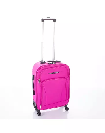 Bőrönd kabin méret pink