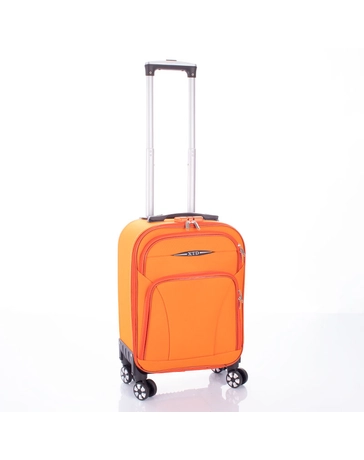 Bőrönd kabin méret narancs színben 50 cm