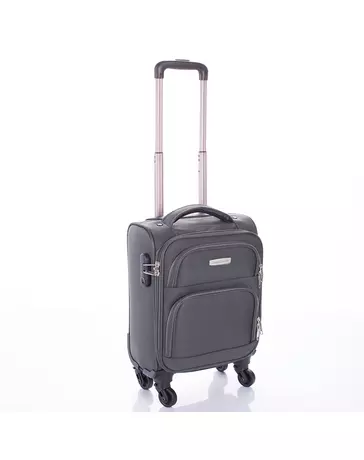 LEONARDO DA VINCI Bőrönd kabin XS méret kivehető kerékkel WIZZ ingyenes kabinbőrönd