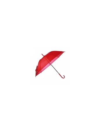 Átlátszó esernyő piros