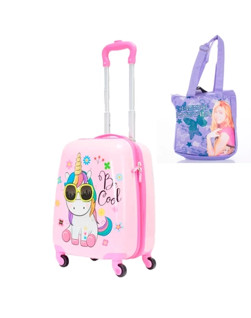 Unikornis egyszarvú gyermek bőrönd ajándék táskával