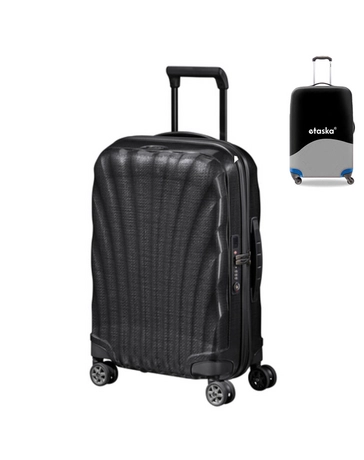Samsonite C-Lite Spinner Kabinbőrönd 55 cm Bővíthető ajándék bőröndhuzattal