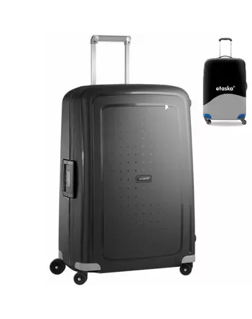 Samsonite S-Cure Spinner bőrönd 75 cm-es ajándék bőröndhuzattal