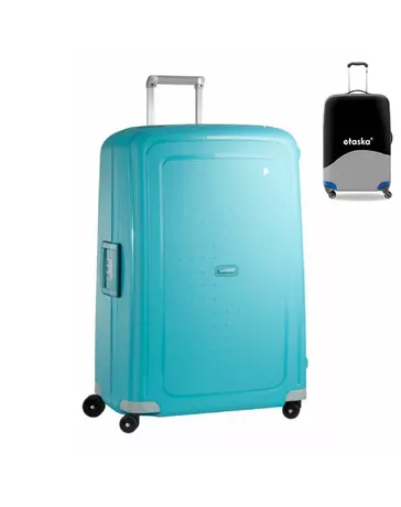 Samsonite S-Cure Spinner bőrönd 81 cm-es ajándék bőröndhuzattal