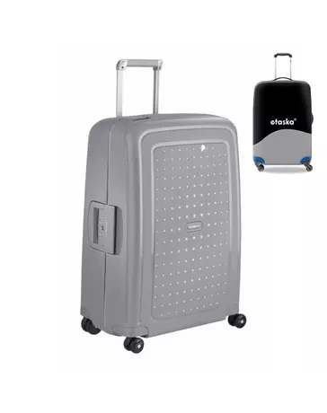 Samsonite S-Cure Spinner bőrönd 75 cm-es ajándék bőröndhuzattal