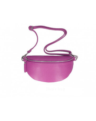 Valódi bőr női övtáska fukszia színben TR213 Fuchsia