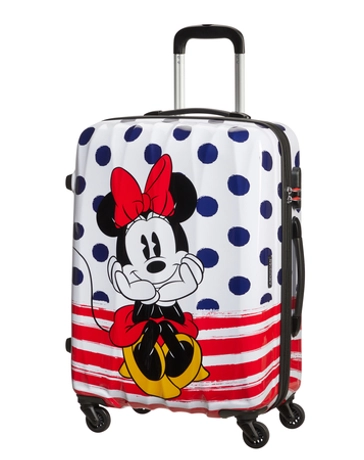 American Tourister Disney Legends Minnie BlueDots Spinner bőrönd 65 cm-es