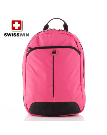 Swisswin laptoptartós hátizsák swc10010 pink AIR FLOW szellőző rendszerrel WIZZAIR méret
