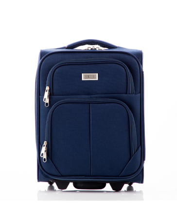 Kis méretű kabinbőrönd kék színben Méret: 40 cm × 30 cm × 20 cm