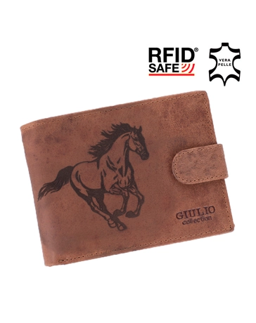 Lovas pénztárca bőr díszdobozban RFID rendszerrel