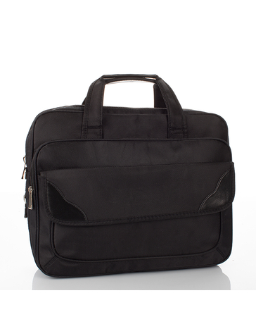 Fekete üzleti táska laptoptartóval bővíthető 9901